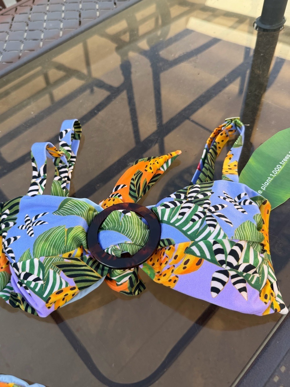 Set - Farm Rio Striped Bananas Bikini - Picture 4 of 9